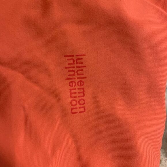 NWT New LULULEMON Long Line LL High Neck Energy Bra Motif Logo RPCR Orange 8 - Picture 9 of 9